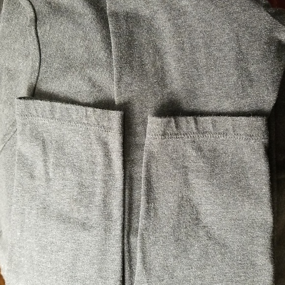 Jones New York Signature XL charcoal gray long sleeve shirt - Picture 6 of 7